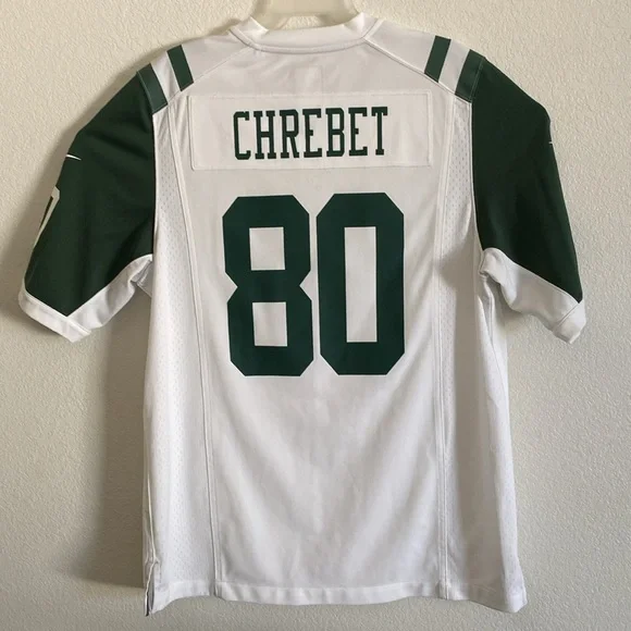 NIKE NFL New York Jets White and Green Jersey Size M